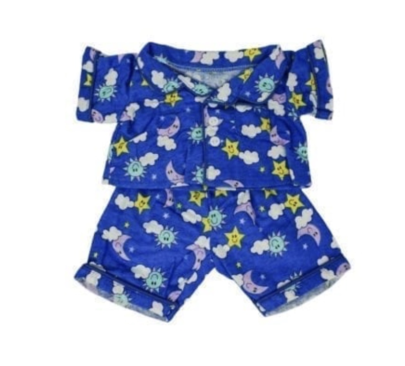 Blue Moon & Stars Flannel PJs - Universal Mobile Bears